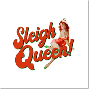 Christmas Slay Queen Sleigh Posters and Art